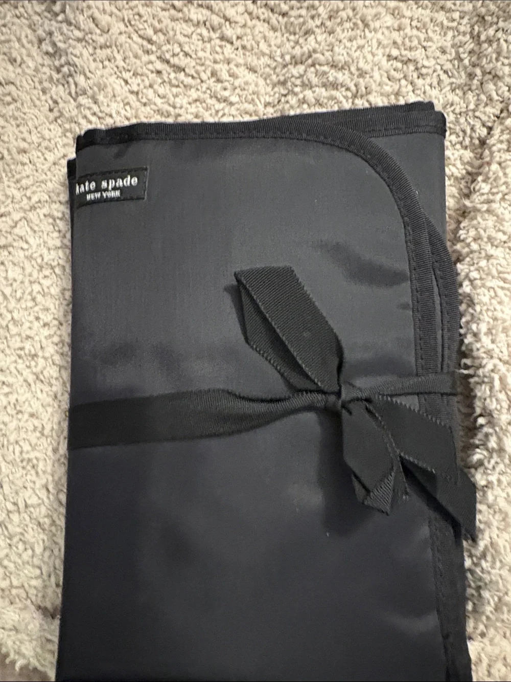 kate spade Black Nylon diaper bag/Laptop Tote with Webbing Straps